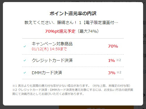 スーパーセールは最大74％ポイント還元になることも